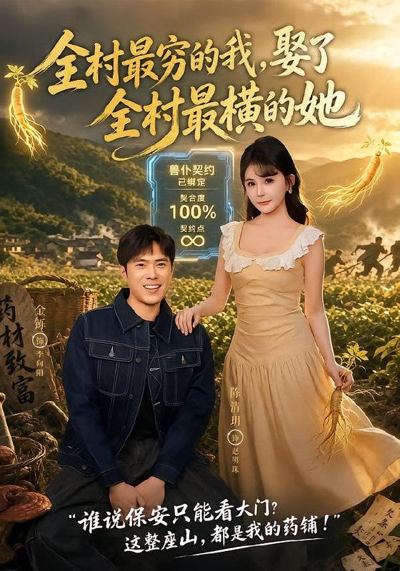 28.全村最穷的我，娶了全村最横的她（72集）金铄＆陈清玥 - 夸克网盘 资源封面图
