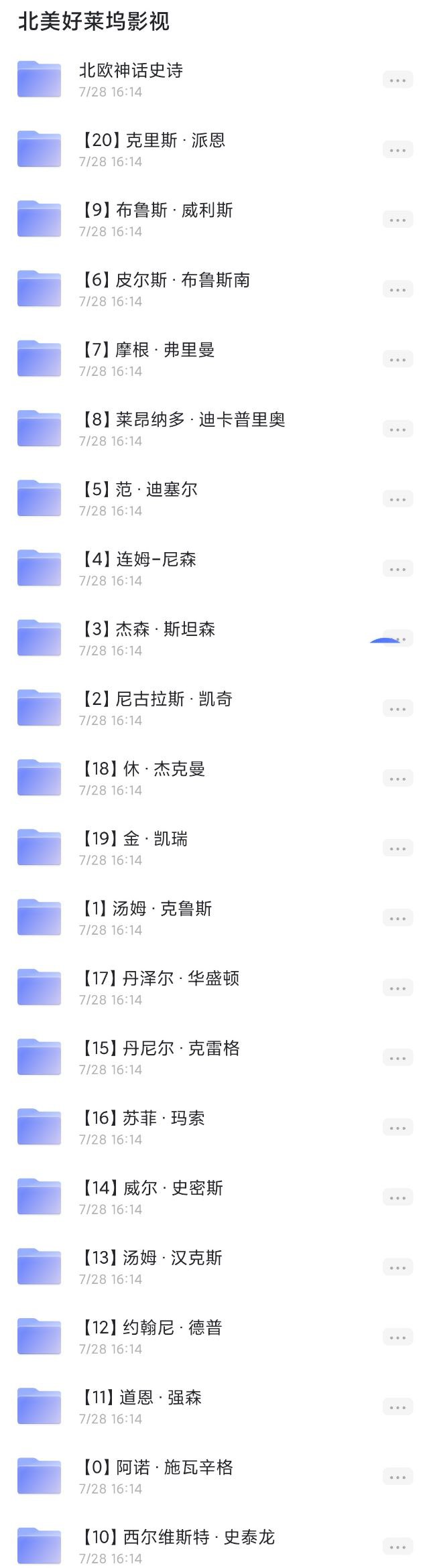 北美好莱坞影视合集 - 阿里云盘 资源封面图