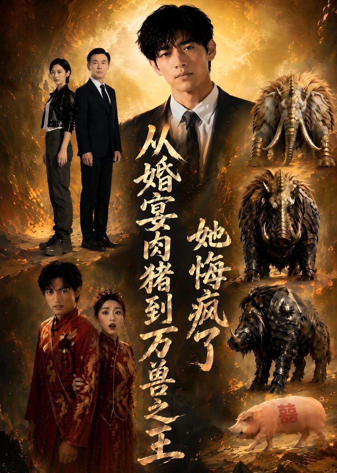 064626-从｜婚｜宴｜肉｜猪｜到｜万｜兽｜之｜王｜，｜她｜悔｜疯｜了｜ (80集)  AI短剧 - 夸克网盘 资源封面图