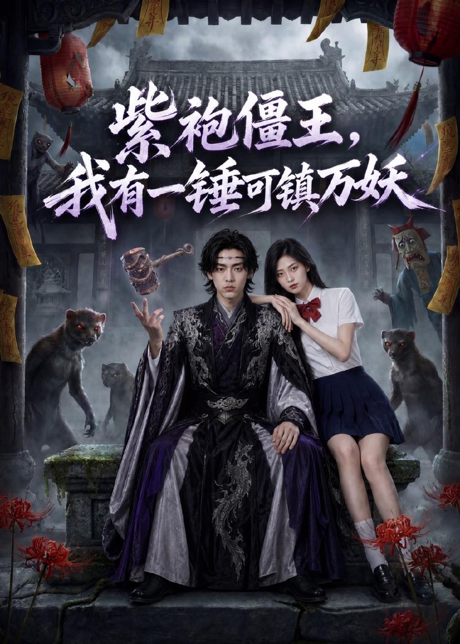 058996-紫｜袍｜僵｜王｜，｜我｜有｜一｜锤｜可｜镇｜万｜妖｜ (60集) AI短剧 - 夸克网盘 资源封面图