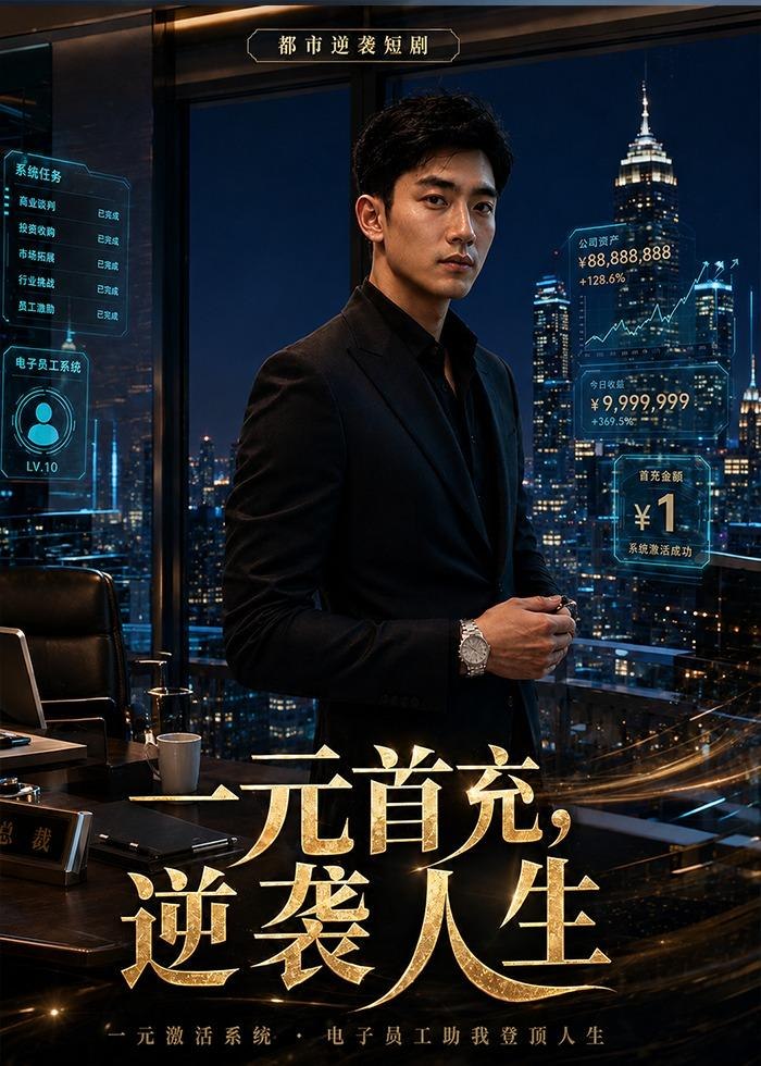 059252-一｜元｜首｜充｜：｜逆｜袭｜人｜生｜ (91集) AI短剧 - 夸克网盘 资源封面图