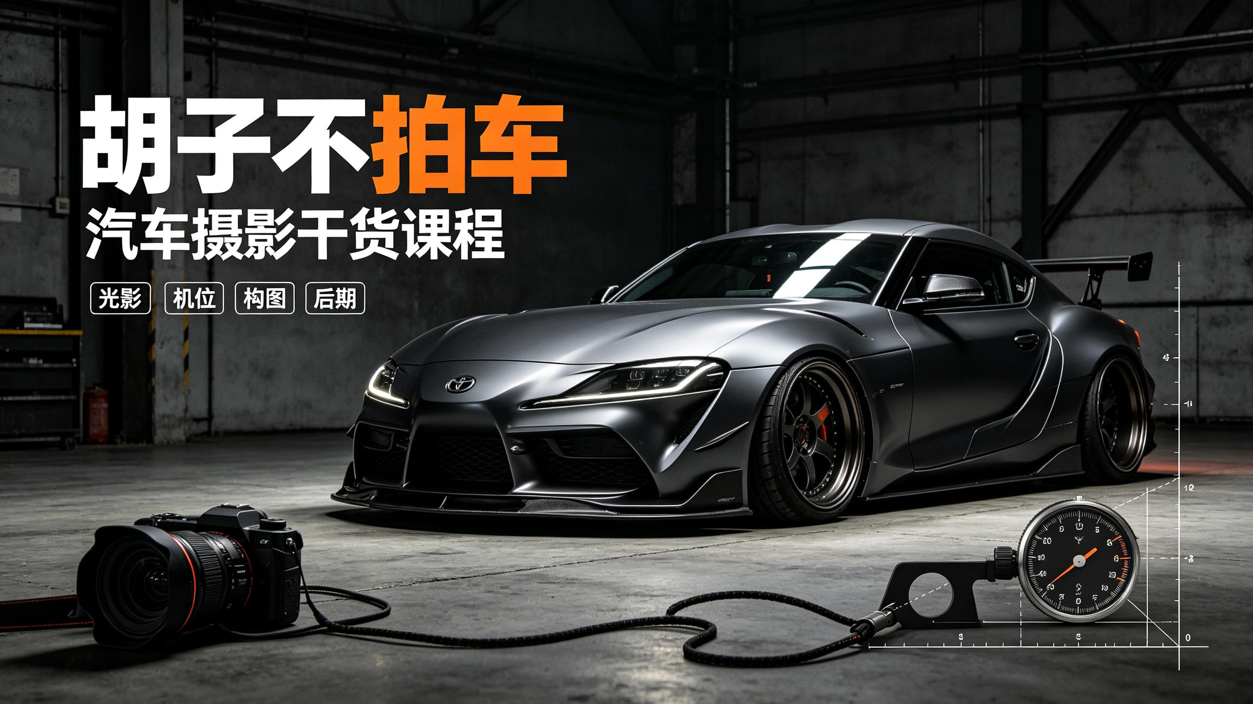 胡子不拍车-汽车摄影干货课程 - 夸克网盘 资源封面图